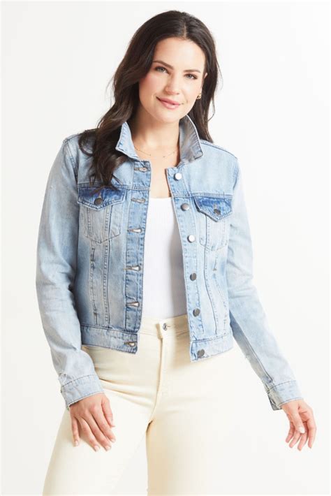 kut from the kloth julia denim jacket|kut helena denim jacket.